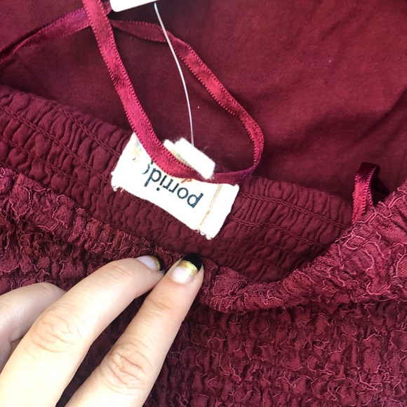 NWT Anthropologie Porridge Clothing Tube Top in Wine Color - Picture 9 of 10